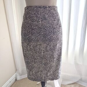 Rachel Zoe Animal Print Pencil Skirt Size 2